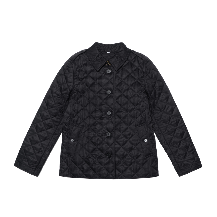 Burberry Women's Diamond Quilted Jacket Black