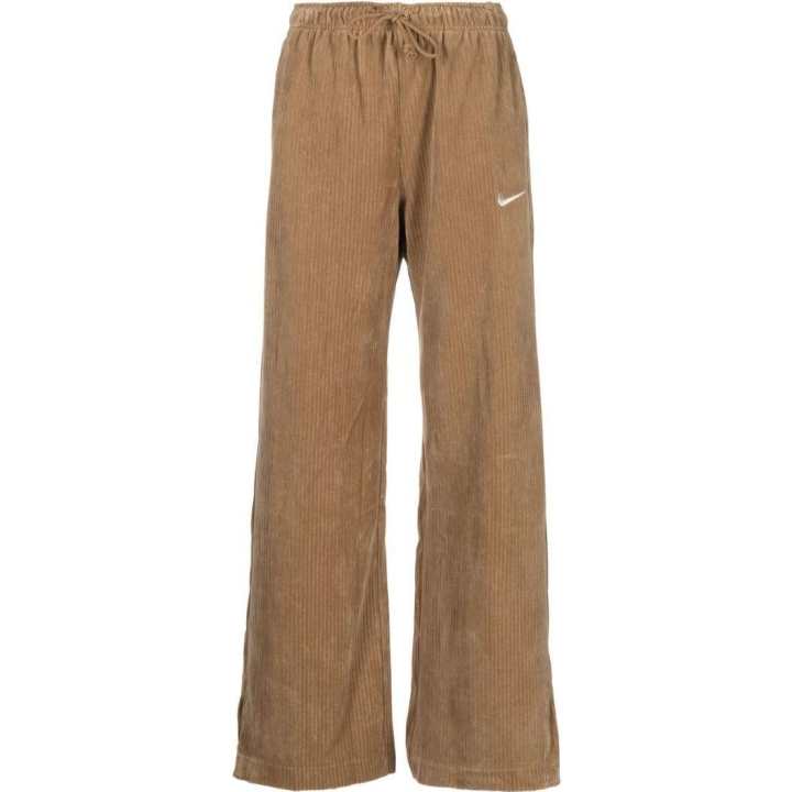 Nike Nike Knitted Sweatpants Women's Khaki Moderate Wide Leg Pants