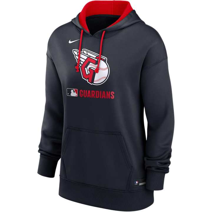 Nike Nike Cleveland Guardians Authentic Collection Women's Nike Therma Mlb Pullover Hoodie