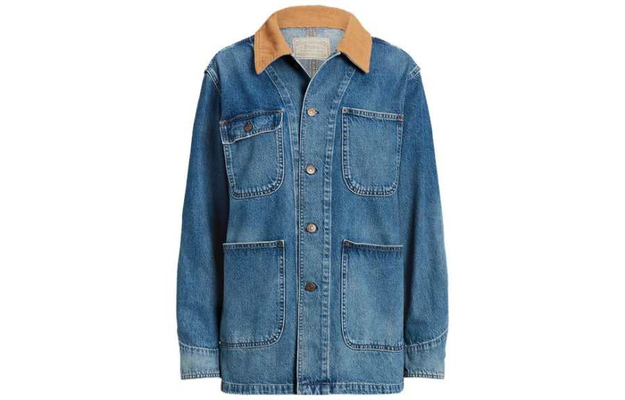 Polo Ralph Lauren FW23 Denim Jacket Loose Fit Women's Indigo