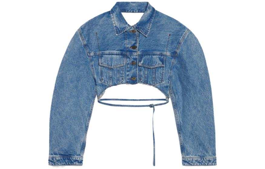 Jacquemus Jacquemus Le Haut De Nimes Corto Jacket Light Blue/Tabac