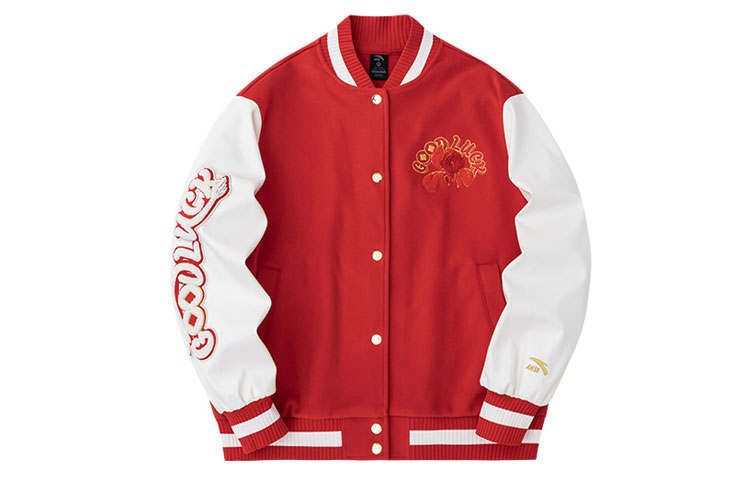 Anta Sports Life Collection Baseball Jacket Women's Rich Red