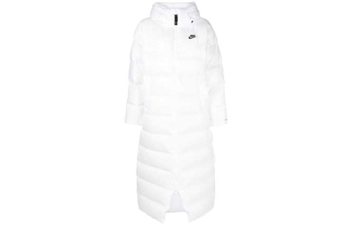 Nike Nike Parka Coats Women's White Hooded Moderate