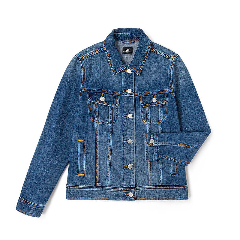 Lee Lee Denim Jacket Women's Medium Blue