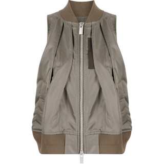 Sacai Zip-up Nylon Vest