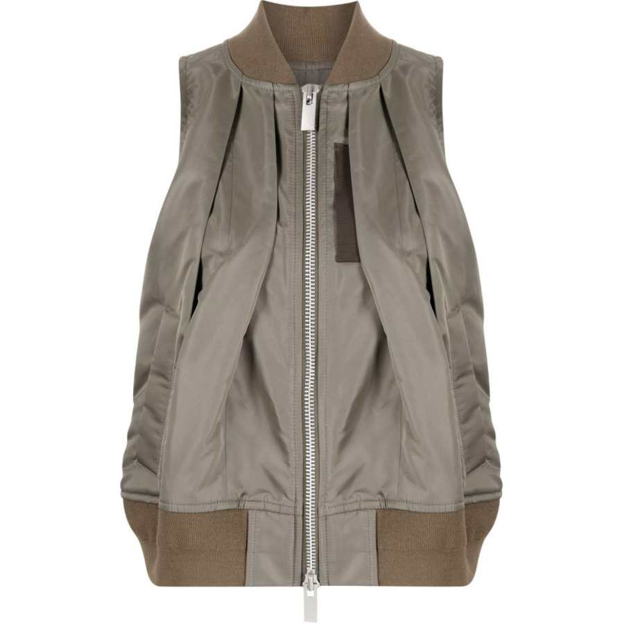 Sacai Sacai Zip-up Nylon Vest