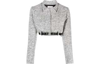 COPERNI Trompe L'oeil Cropped Tweed Jacket
