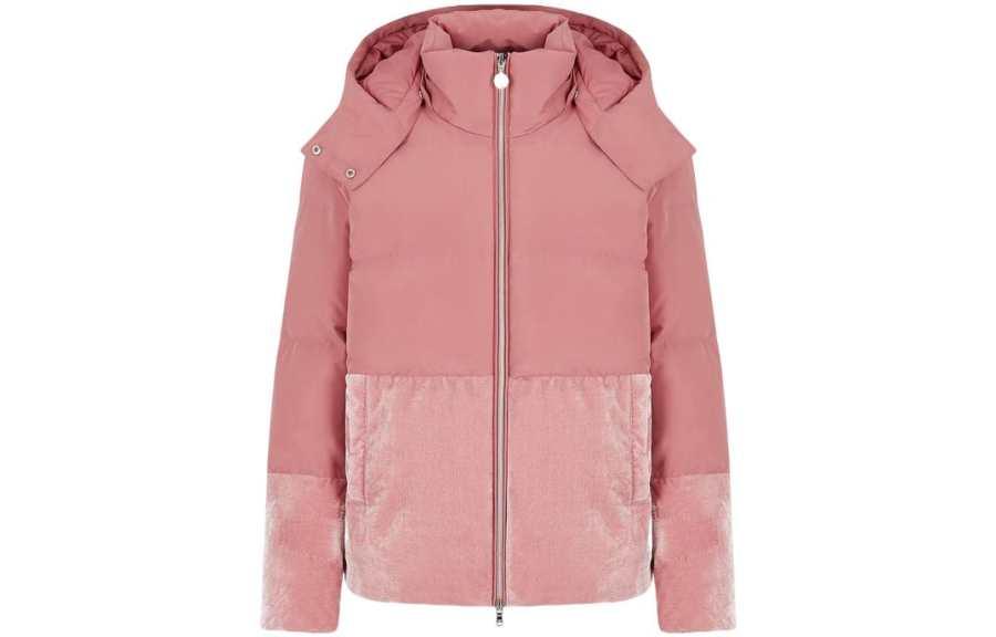 EMPORIO ARMANI EA7 FW22 Puffer Jacket Women's Pink