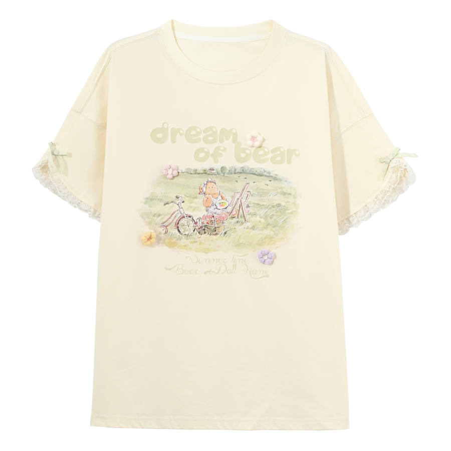 SNBL T Shirts Women's Apricot Crew Neck Moderate