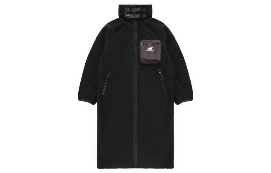 New Balance New Balance Velvet Jackets Women's Black Stand Collar Thickened