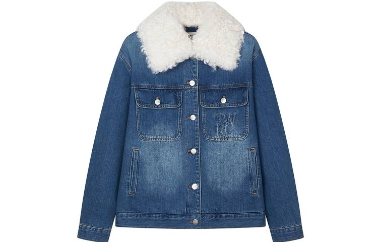 Teenie Weenie Cropped Coat Women's Light Blue