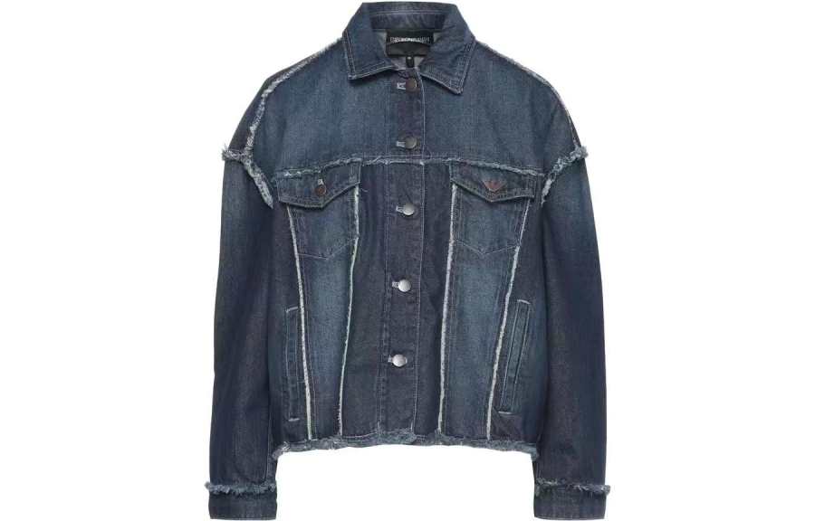 EMPORIO ARMANI Denim Jacket Women's Blue