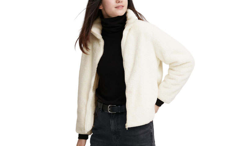 UNIQLO Velvet feel Coat Women's Ivory