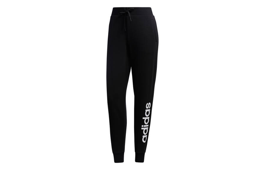 Adidas Neo Knitted Sweatpants Women's Black Moderate Slim Fit Pants