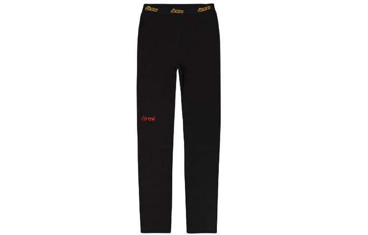 Drew House Letter Logo Series Leggings Women's Black