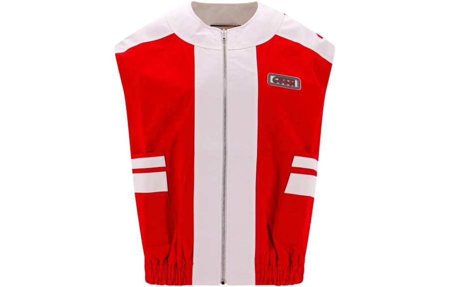 GUCCI GUCCI Logo Patch Two-Toned Gilet
