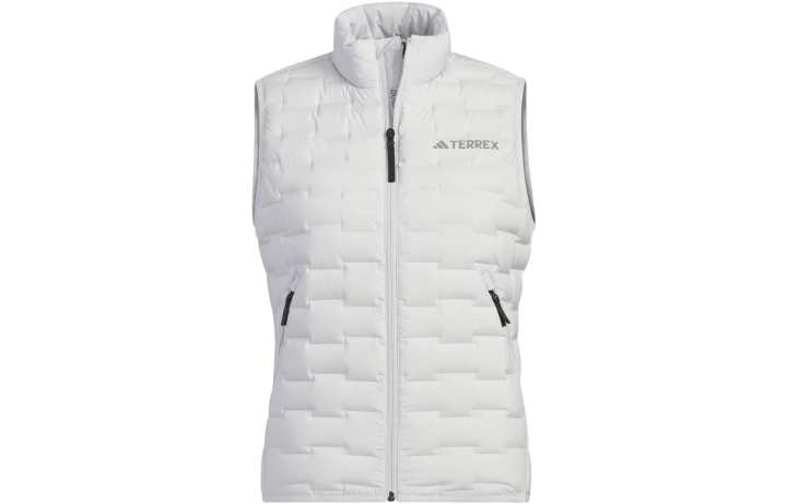 Adidas Adidas Down Vests Women's Light Gray Stand Collar Moderate Other