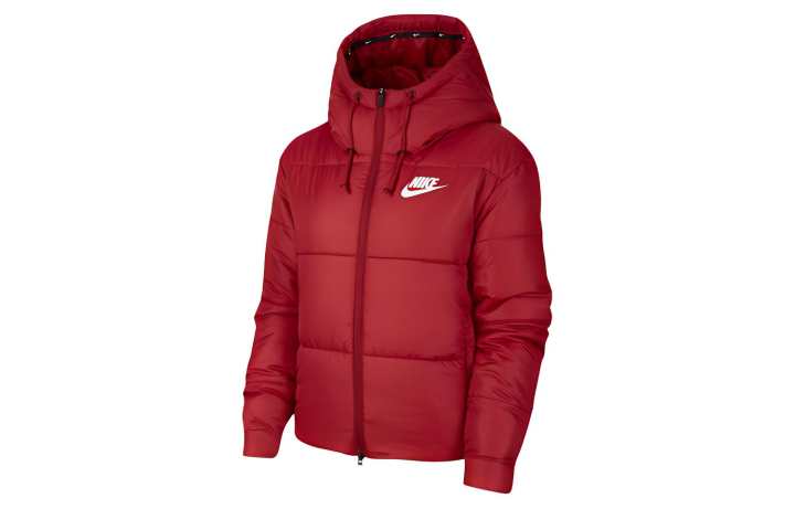 Nike Nike Puffer Jackets Women's Red Hooded Moderate Other