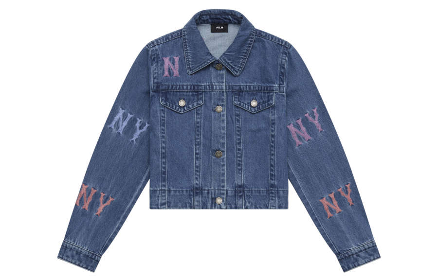 MLB Fashion Sports Collection New York Yankees 24FW Denim Jacket Women's Indigo
