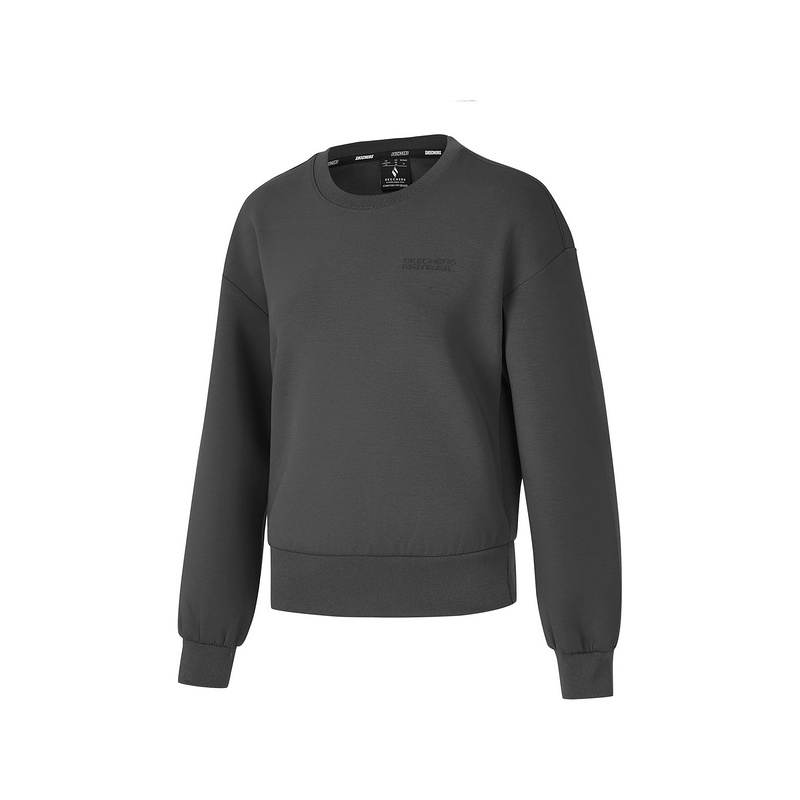 Skechers Wilderness Outdoor Collection Sweatshirt Women's Charcoal Dark Gray