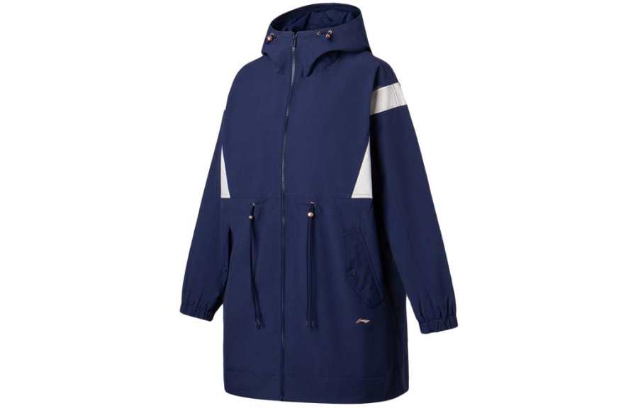 Li-Ning Li Ning Fitness Series Trench Coat Women's Dark Ship Blue