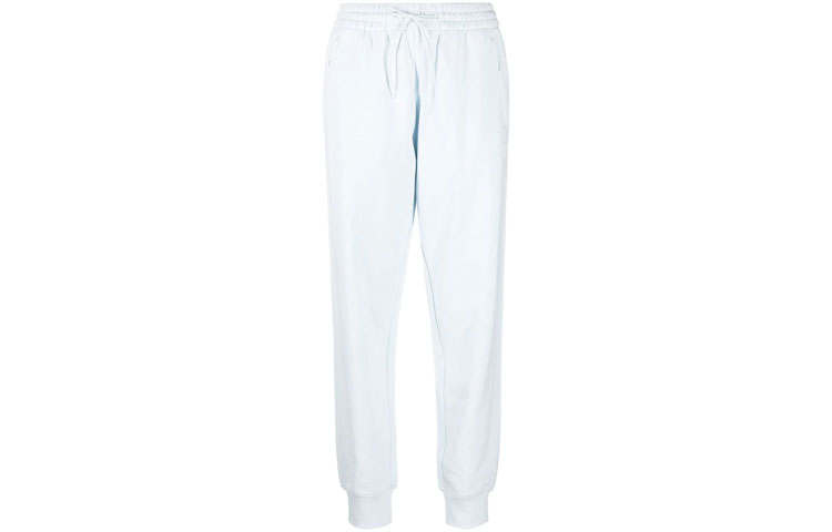 Y-3 Y 3 Knitted Sweatpants Women's Blue Moderate Cuffed Pants