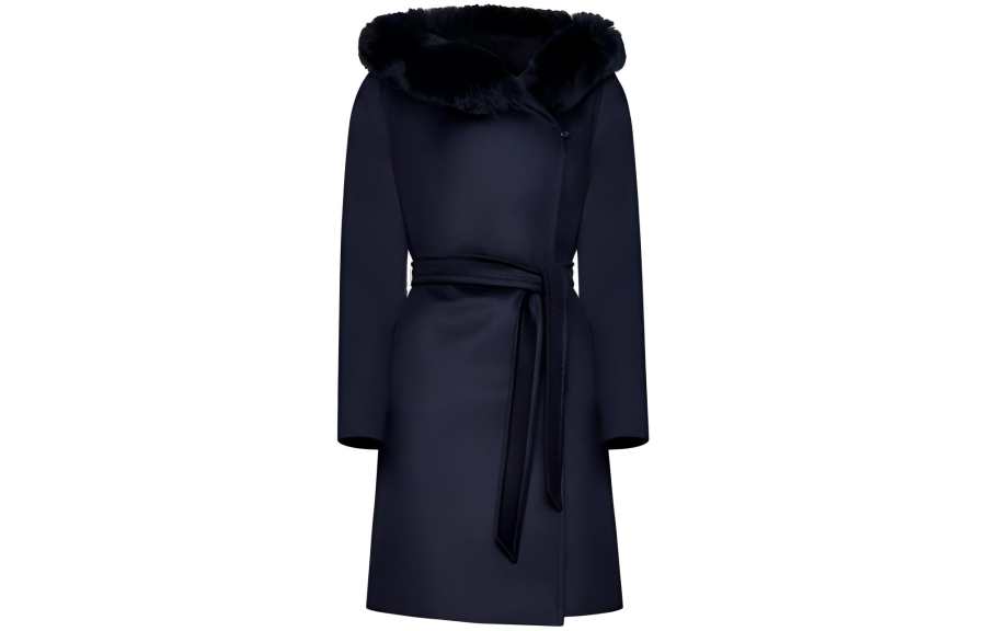 MaxMara Studio MaxMara Studio Coat Women's Navy Blue