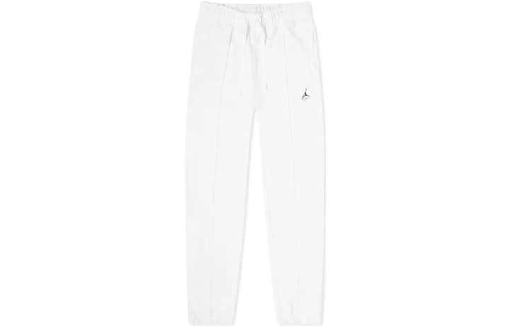 Jordan Jordan Knitted Sweatpants Women's White Moderate Cuffed Pants