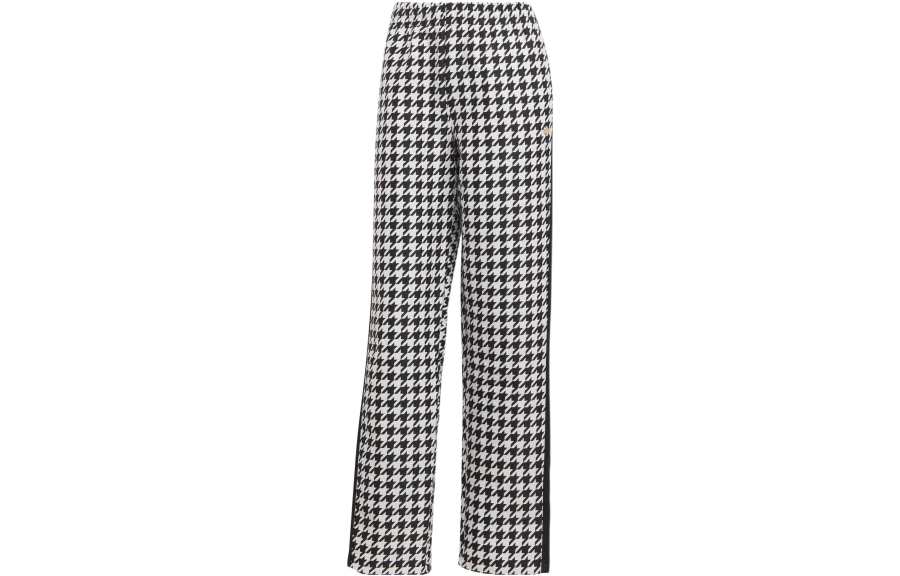 adidas originals Houndstooth Wide Leg Pants Black