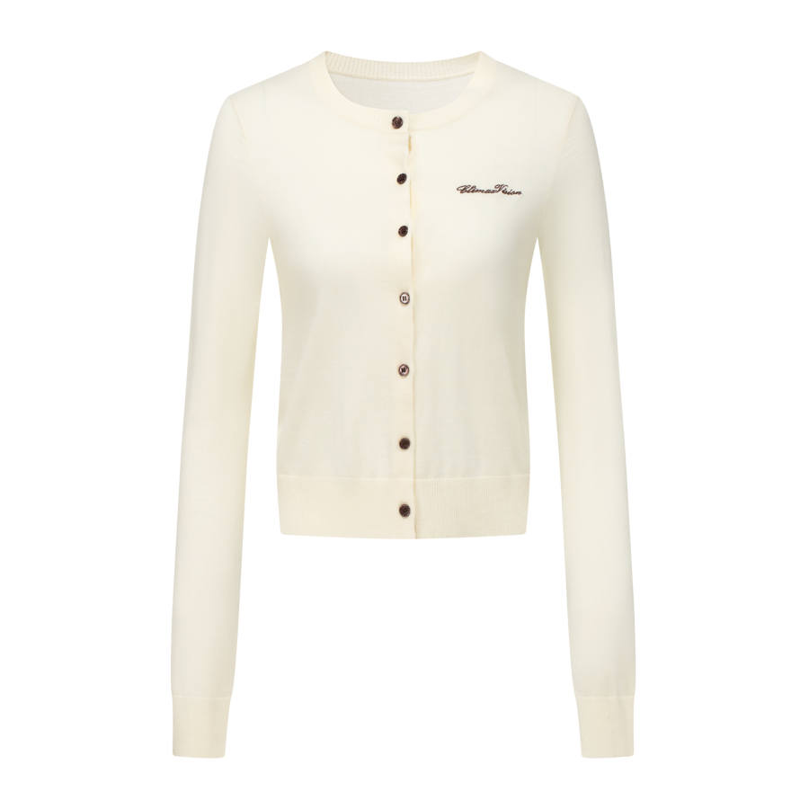 CLIMAX VISION Knitwear Women's Crew Neck Moderate Cardigan