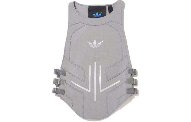 Adidas Originals Vests Women's Gray Crew Neck Moderate Other