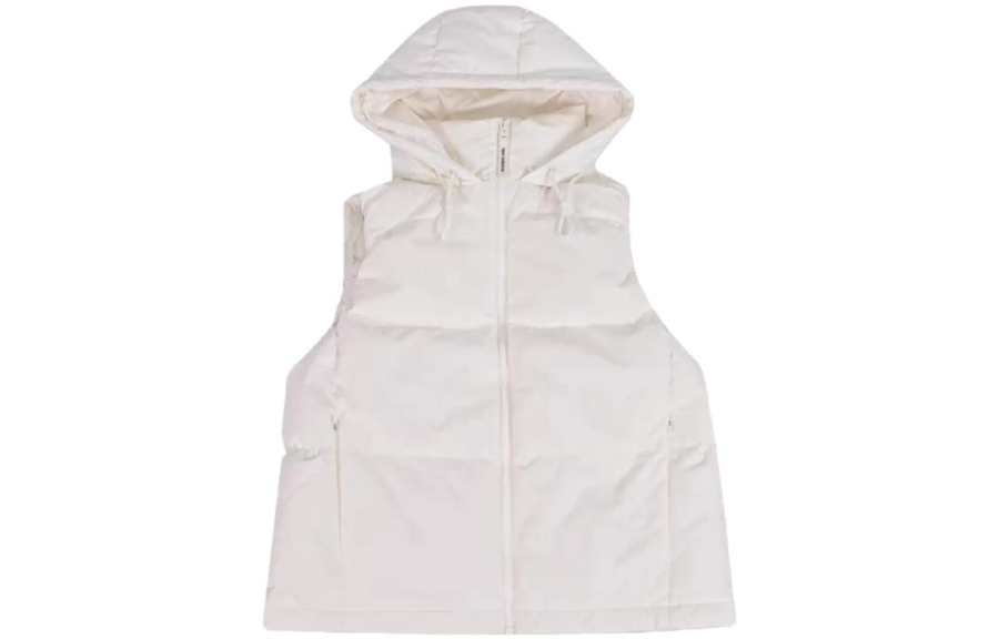 New Balance New Balance Down Vests Women's White Hooded Non Detachable Thickened Other