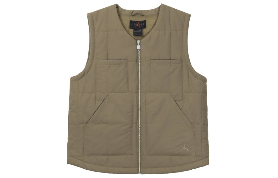Jordan Jordan Vests Women's Seaweed Brown V Neck Moderate Other