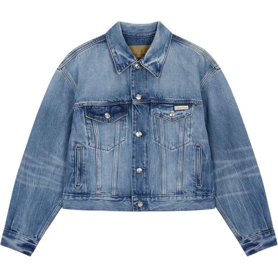 CALVIN KLEIN Denim Jacket Women's Blue