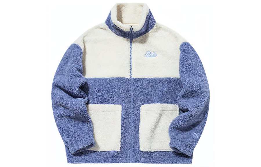 ANTA Life Collection Velvet Jackets Women's Oriole Song And Blue Stand Collar Thickened And Fleece Lined