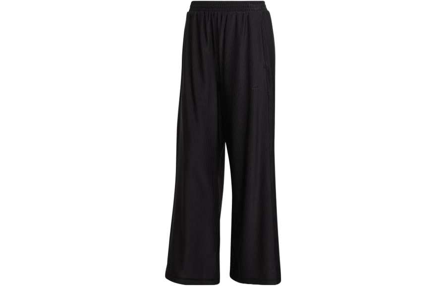 Adidas Adidas Knitted Sweatpants Women's Black Moderate Wide Leg Pants