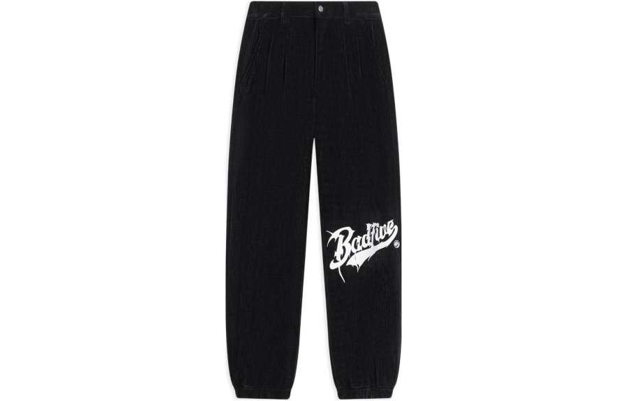 Li-Ning Li Ning Knitted Sweatpants Women's Black Moderate Cuffed Pants