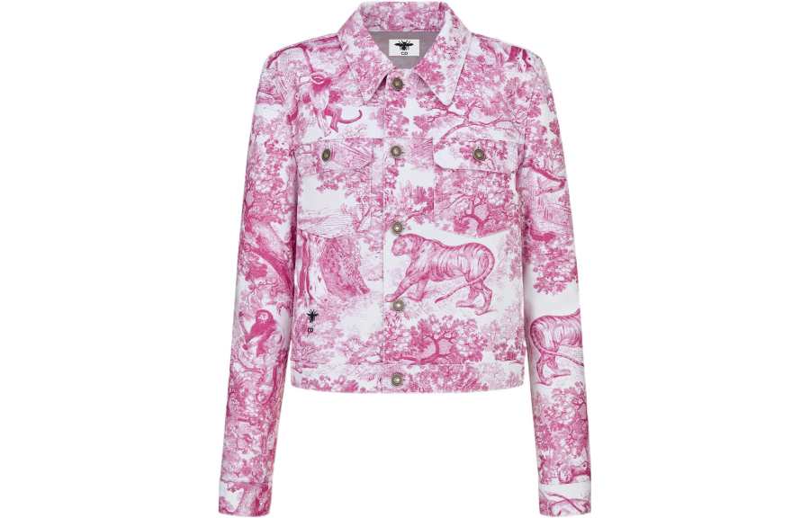 DIOR DIOR FW22 Denim Jacket Women's Pink