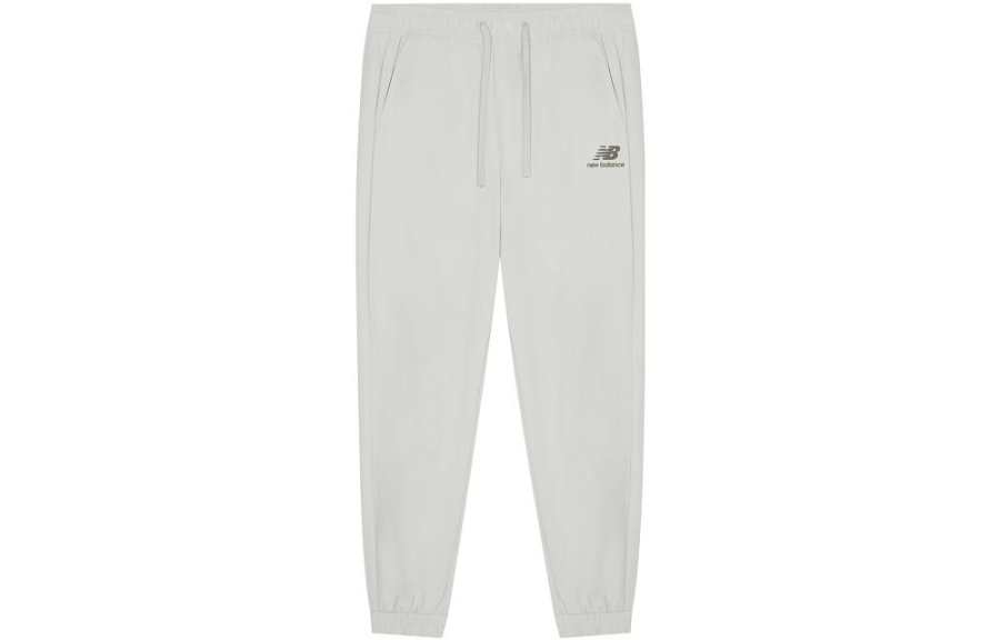 New Balance New Balance Knitted Sweatpants Women's Gray White Moderate Cuffed Pants