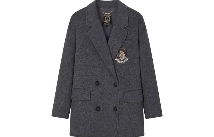Teenie Weenie Coats Women's Suit Collar Moderate Straight Fit