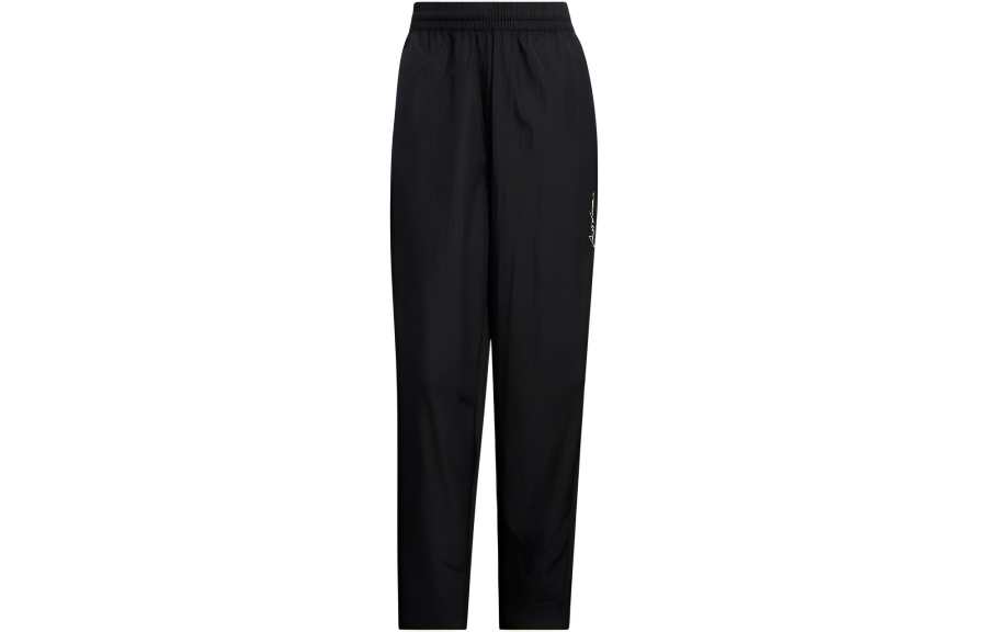 Adidas Adidas Knitted Sweatpants Women's Black Moderate Straight Fit Pants