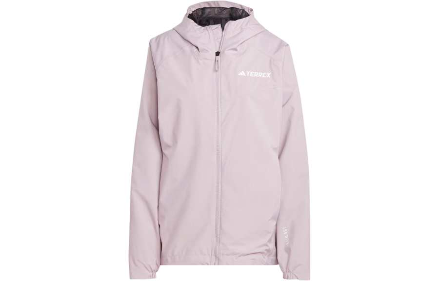 Adidas Adidas Waterproof, Windproof, And Rainproof Windbreaker Jacket Women's Lotus
