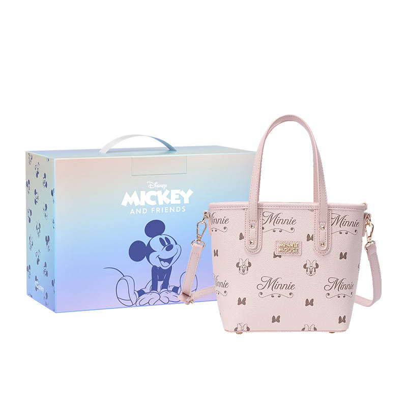 Disney Minnie Series Synthetic Leather Shoulder Bag, Crossbody Bag, Handbag Regular Women's Pink