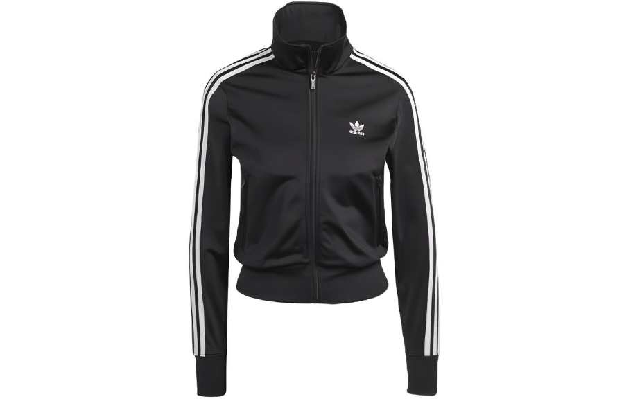 Adidas Originals High-Neck Zipped Cropped Jacket