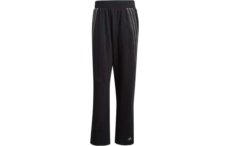 Adidas Adidas Knitted Sweatpants Women's Black Moderate Straight Fit Pants