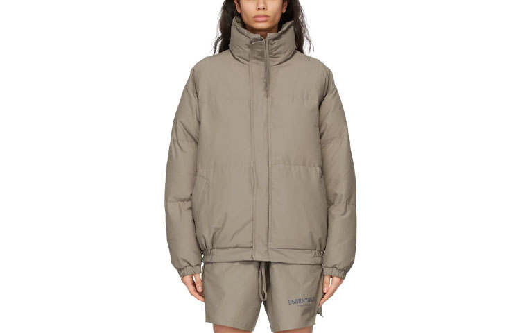 Fear Of God Essentials Puffer Jacket Women's Cement