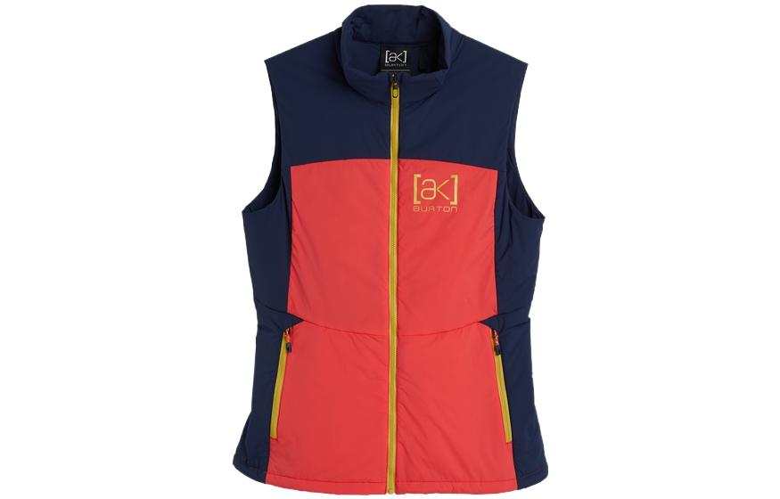 BURTON Vests Women's Red Stand Collar Moderate Other