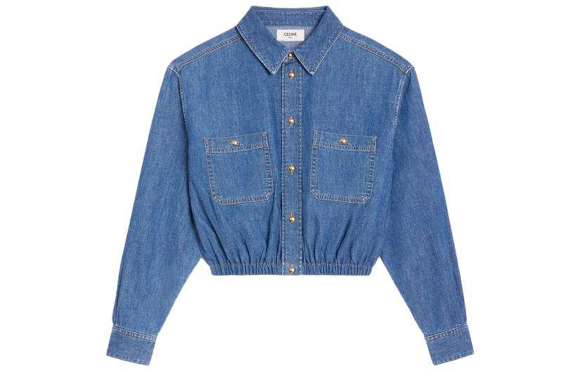 CELINE CELINE SS23 Denim Jacket Women's Blue
