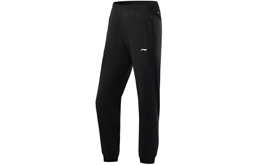 Li-Ning Li Ning Training Series Knitted Sweatpants Women's Black Moderate Straight Fit Pants
