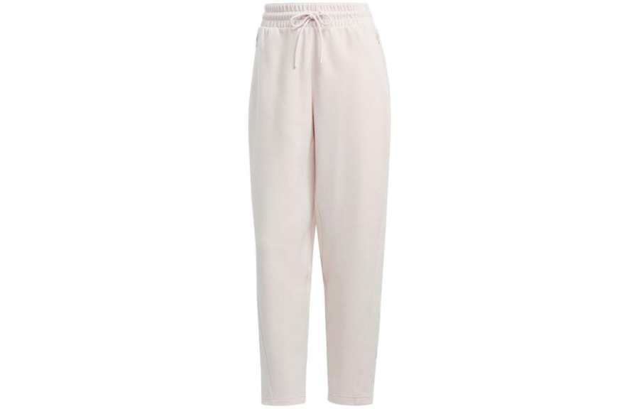 Adidas Adidas Knitted Sweatpants Women's White Moderate Straight Fit Pants